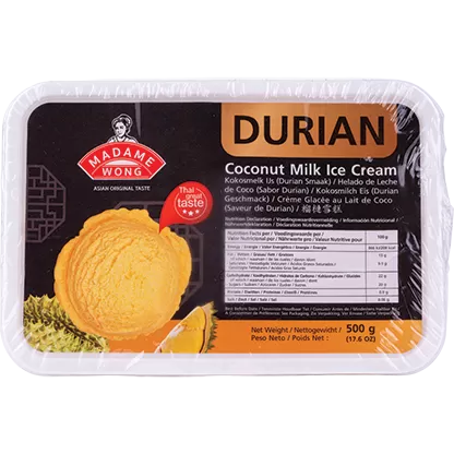 Madame Wong Durian Coconut Milk Ice Cream