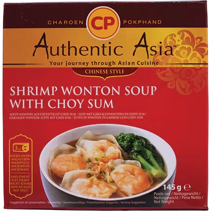 CP Shrimp Wonton Soup with Choy Sum