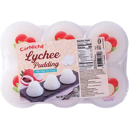 Corniche Lychee Pudding With Nata De Coco