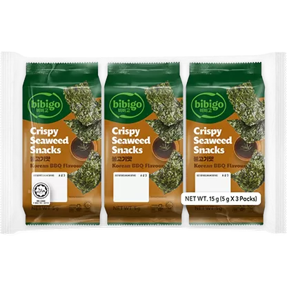 CJ Bibigo Knapperige Zeewiersnacks Bulgogi- BBQ Smaak