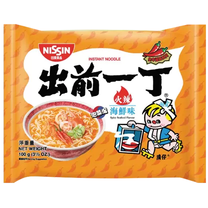 Nissin Instant Noodles Spicy Seafood Flavour
