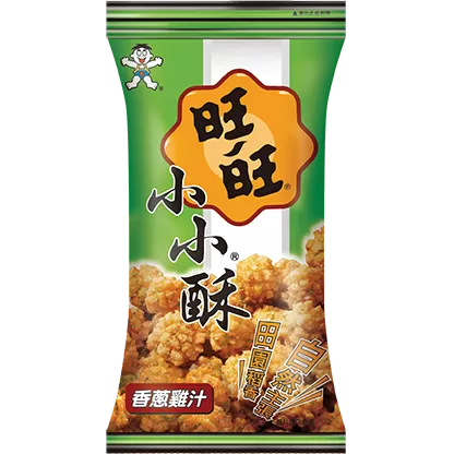 Want Want Mini Fried Rice Crackers Scallion Chicken Flavour