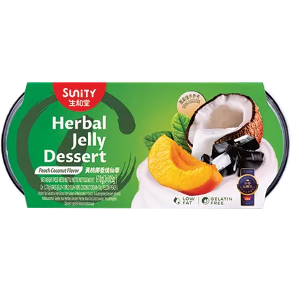 Sunity Grass Jelly Coconut & Yellow Peach Flavor