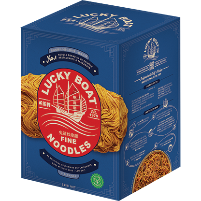LUCKY BOAT Wholewheat Chow Mein 3.5KG | Source Of Fibre | Bulk Noodles | Chinese Noodles | Stir Fry | Chow Mein | 3.5kg
