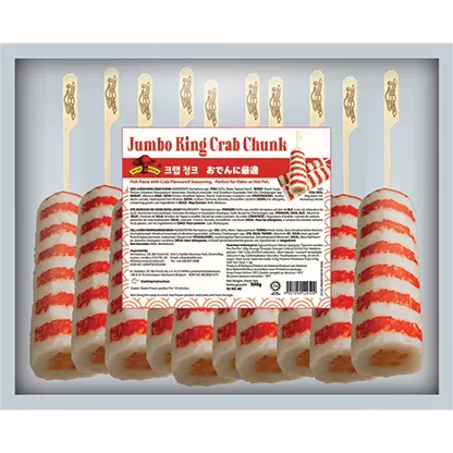 Mushroom Jumbo King Crab Chunk for Odeng