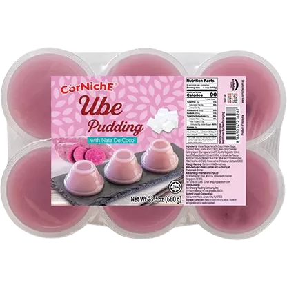 Corniche Ube Pudding With Nata De Coco
