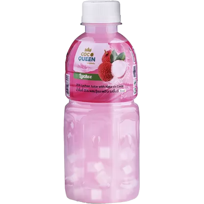 Coco Queen Fruit Juice with Nata de Coco Lychee Flavour