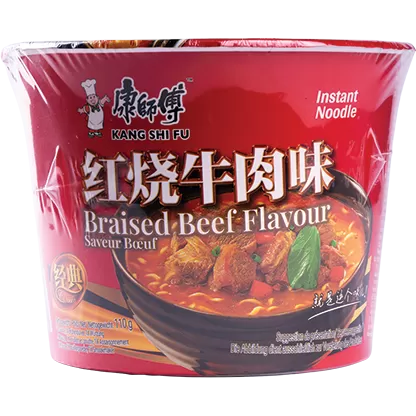 Instant Bowl Noodles Braised Beef Flavor
