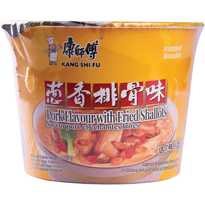 Instant Bowl Noodles Pork Shallots Flavor