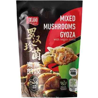 Mixed Mushroom with Vegan Meat Gyoza
