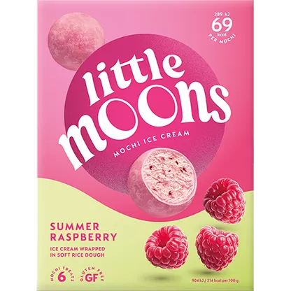 Little Moons Summer Raspberry Mochi Ice Cream