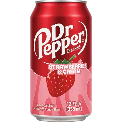 Dr Pepper Strawberries & Cream Flavor Drink